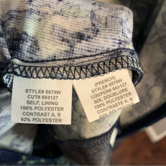 Eva Franco Sweetheart Neckline Floral Drop Waist Mini Dress Size Large - Picture 12 of 14